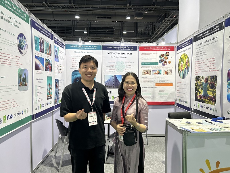 Le stand M38 de Keynovo attire des partenaires internationaux au salon Vitafoods Asia 2025